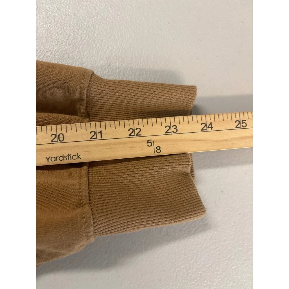 The North Face Men Size XL Brown Circular Design Fleece Sweatshirt Hoodie Jacket
